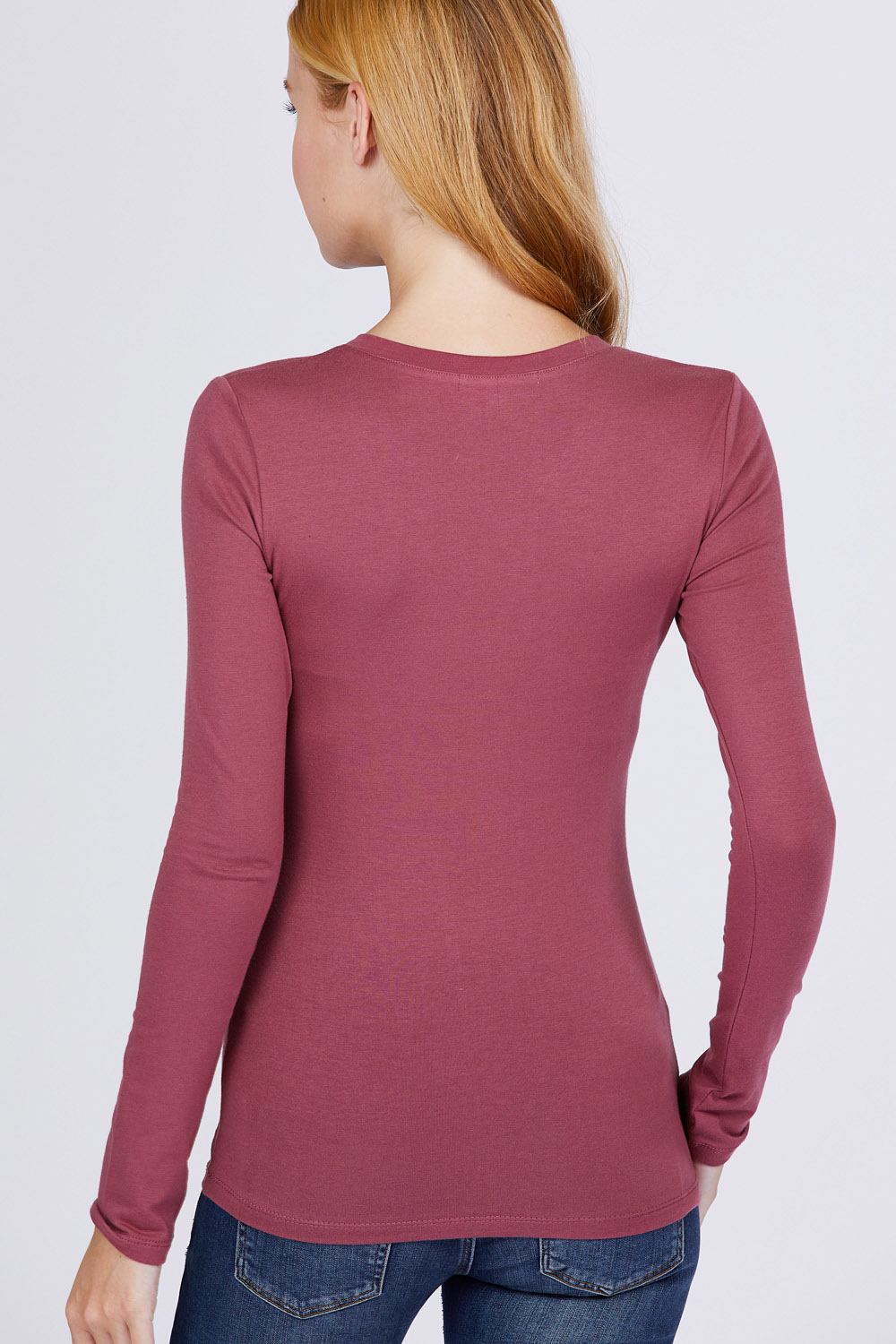 Cotton Jersey V-neck Top - Absolute Fashion 2020