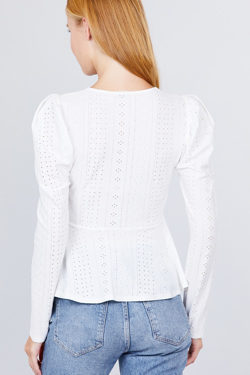 Surplice W/ribbon Tie Peplum Top - Absolute Fashion 2020