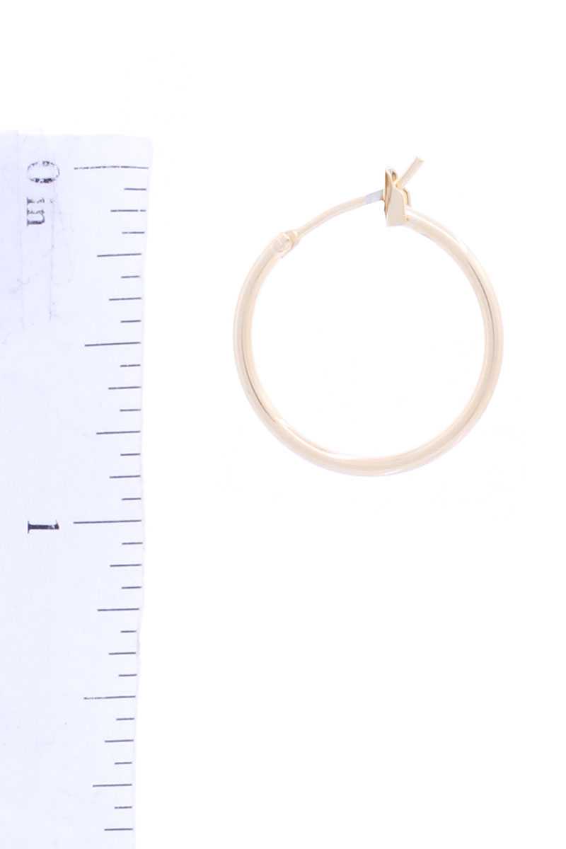 Basic Metal Mini Hoop Earring. - Absolute Fashion 2020