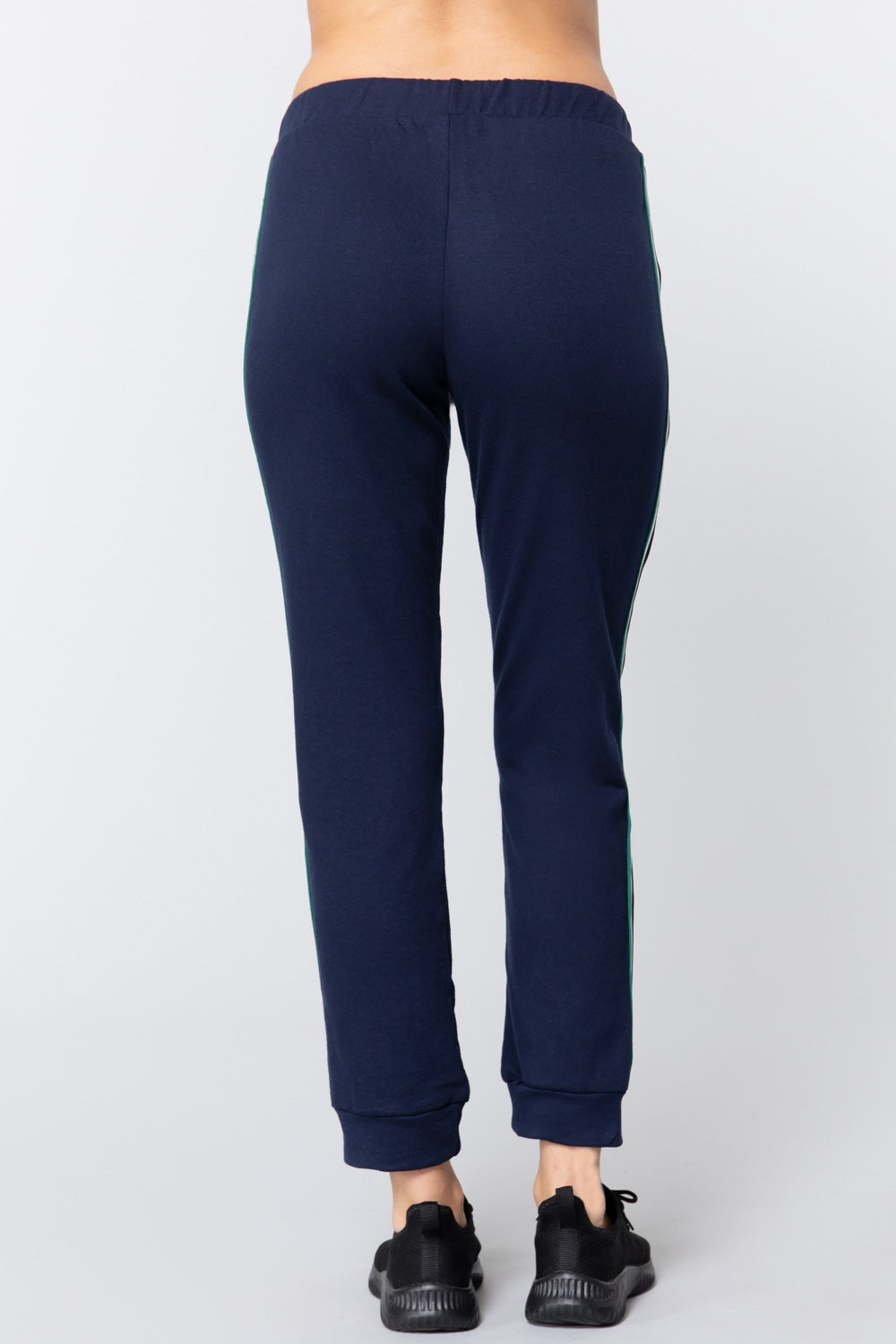 Side Stripe Tape French Terry Pants - Absolute Fashion 2020