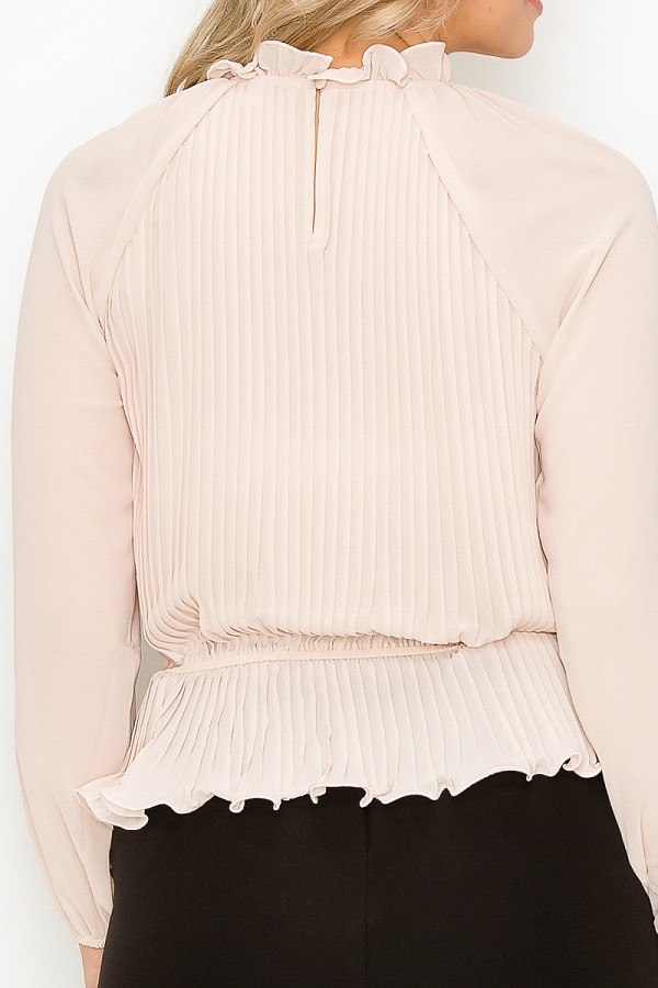 Ruffle Pleats Peplum Top - Absolute Fashion 2020