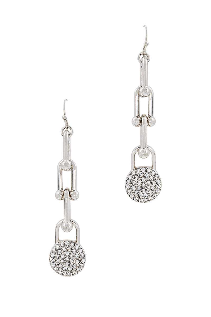 Chic Fashion Chain Drop And Rhistone Earring - Absolute Fashion 2020