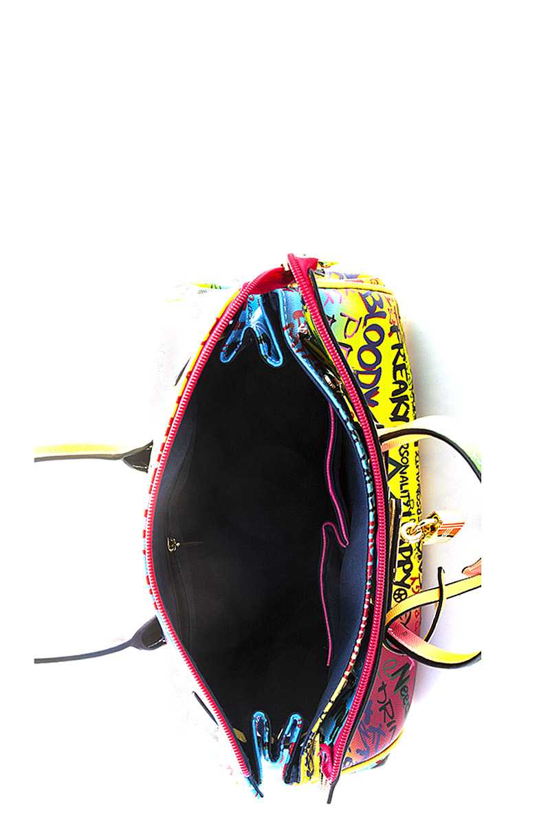 Bright Multi Faux Fur Pouch Bag - Absolute Fashion 2020