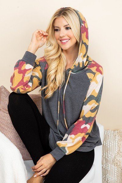 Solid French Terry Casual Hoodie - Absolute Fashion 2020