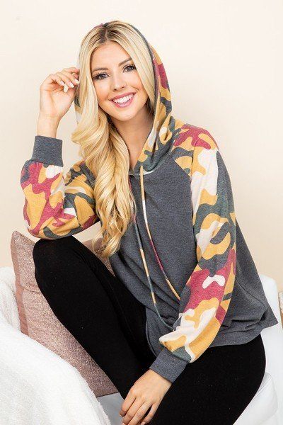 Solid French Terry Casual Hoodie - Absolute Fashion 2020