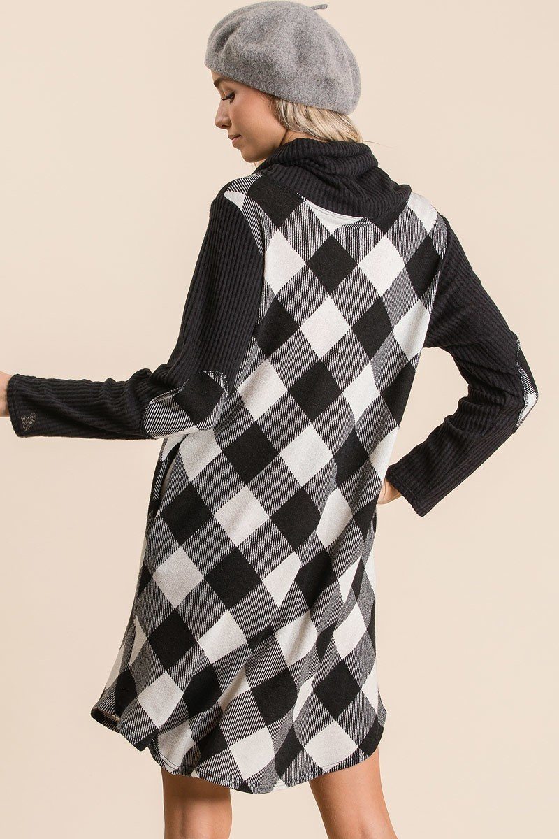 Buffalo Plaid Tartan Swing Dress - Absolute Fashion 2020