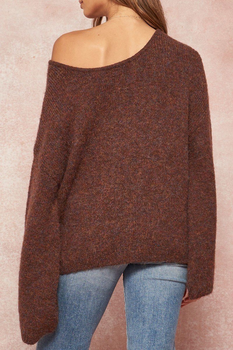 A Multicolor Fuzzy Knit Sweater - Absolute Fashion 2020