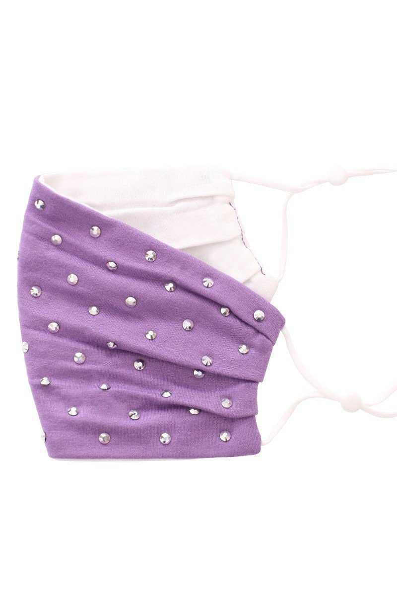 3d Shiny Silver Metal Studs Cotton Fashion Face Mask - Absolute Fashion 2020
