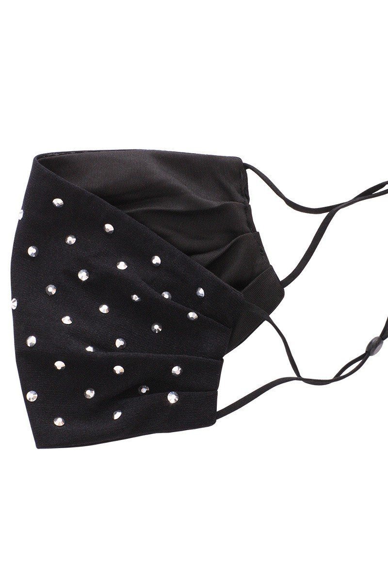 3d Shiny Silver Rhinestone Fashion Mesh Face Mask - Absolute Fashion 2020
