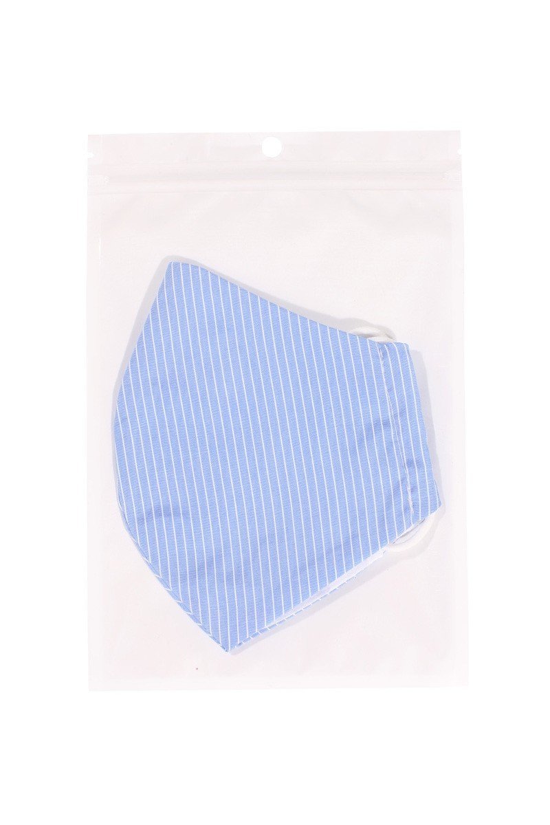 Cotton Stripe 3d Reusable Face Mask - Absolute Fashion 2020