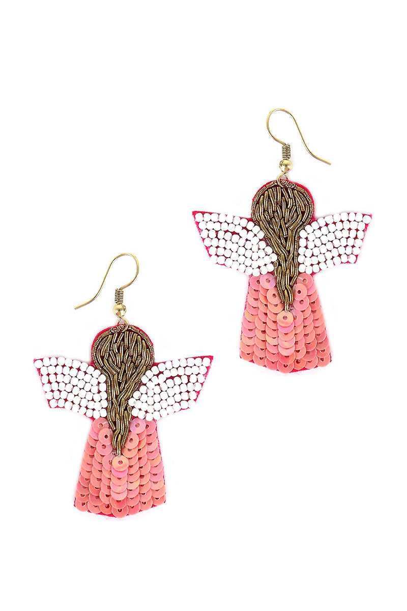 Seed Bead Angle Hook Earring - Absolute Fashion 2020