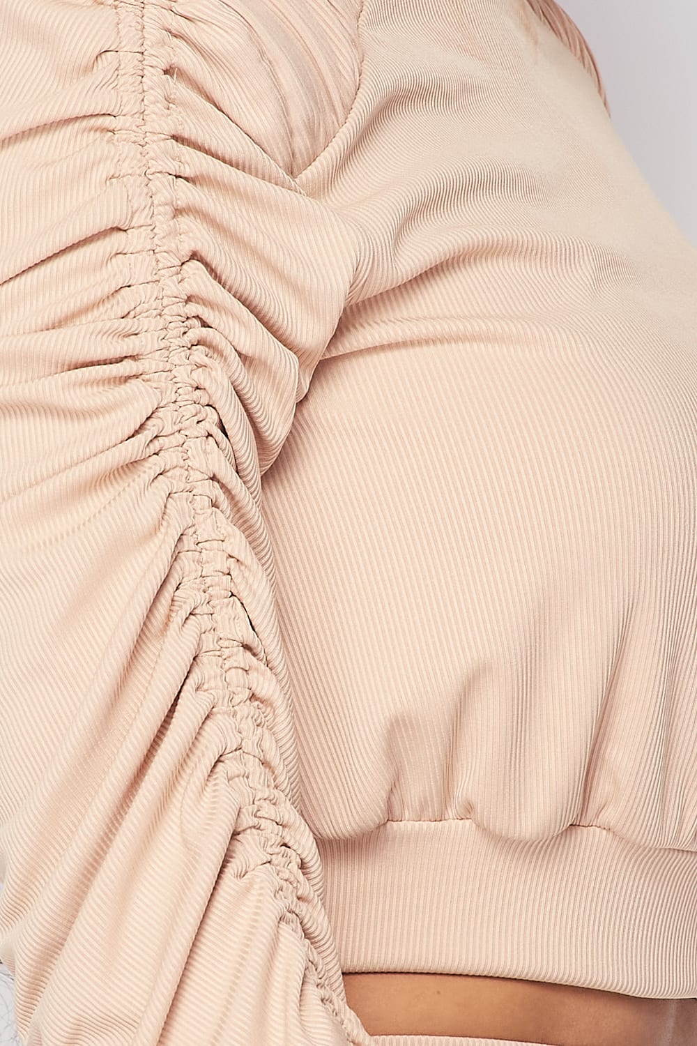 Ruched Long Sleeve And Skirt Set - Absolute Fashion 2020
