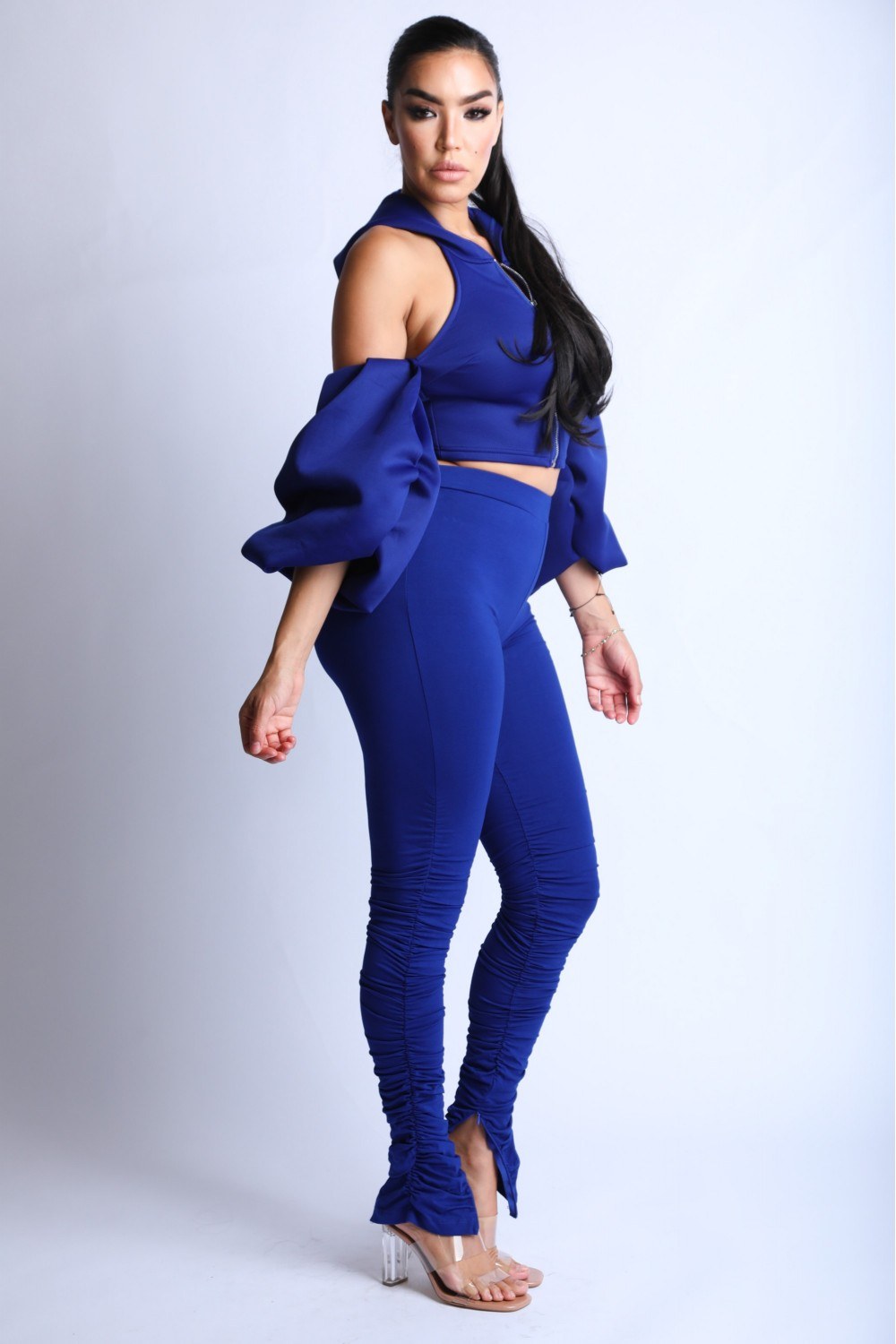 Puff Sleeve Hoodie Set - Absolute Fashion 2020