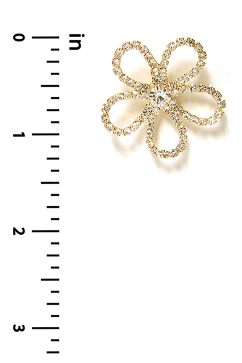 Flower Rhinestone Stud Earring - Absolute Fashion 2020
