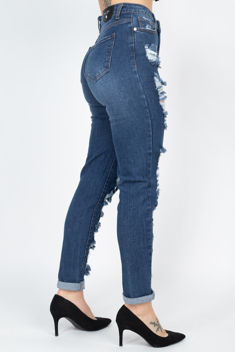 Distressed Straight Leg Jeans - Absolute Fashion 2020