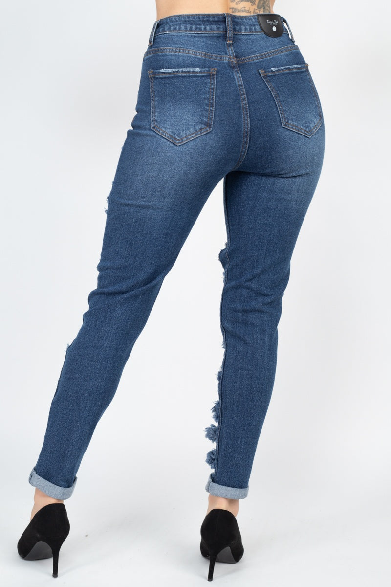 Distressed Straight Leg Jeans - Absolute Fashion 2020