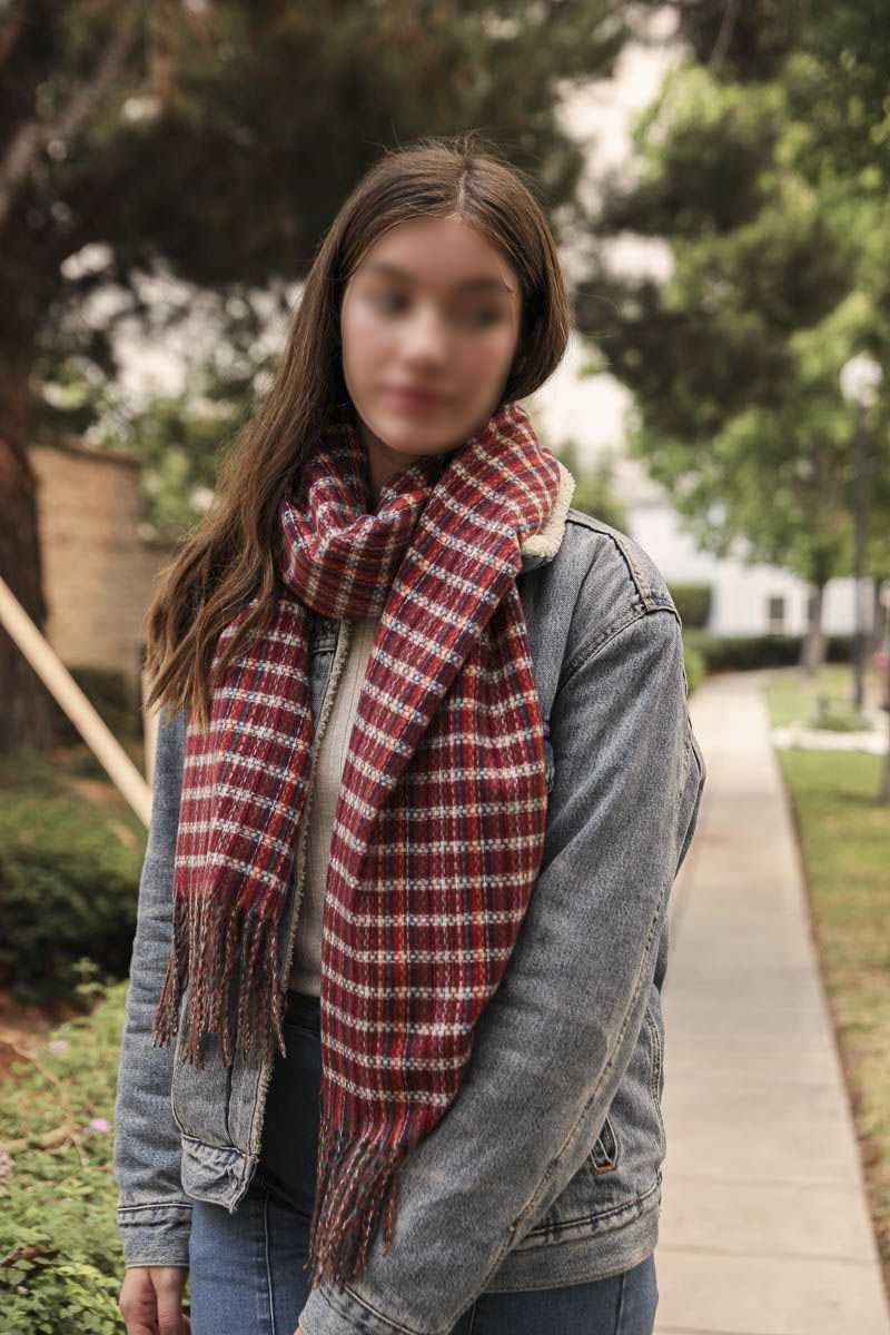 Tartan Woven Tasself Scarf - Absolute Fashion 2020