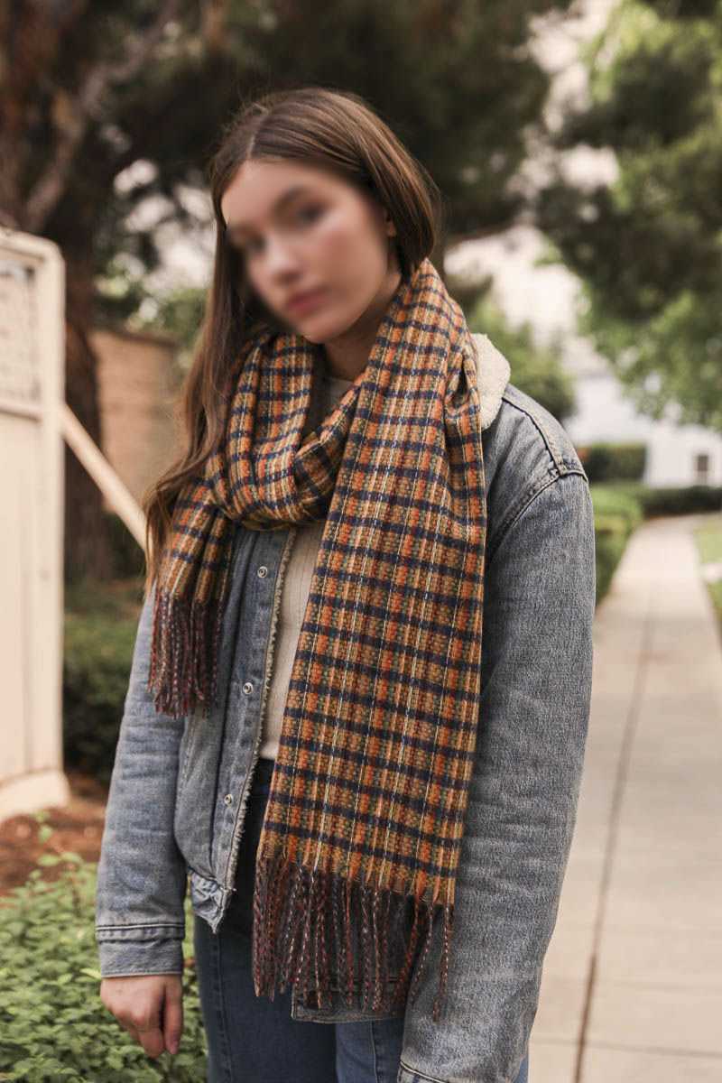 Tartan Woven Tasself Scarf - Absolute Fashion 2020