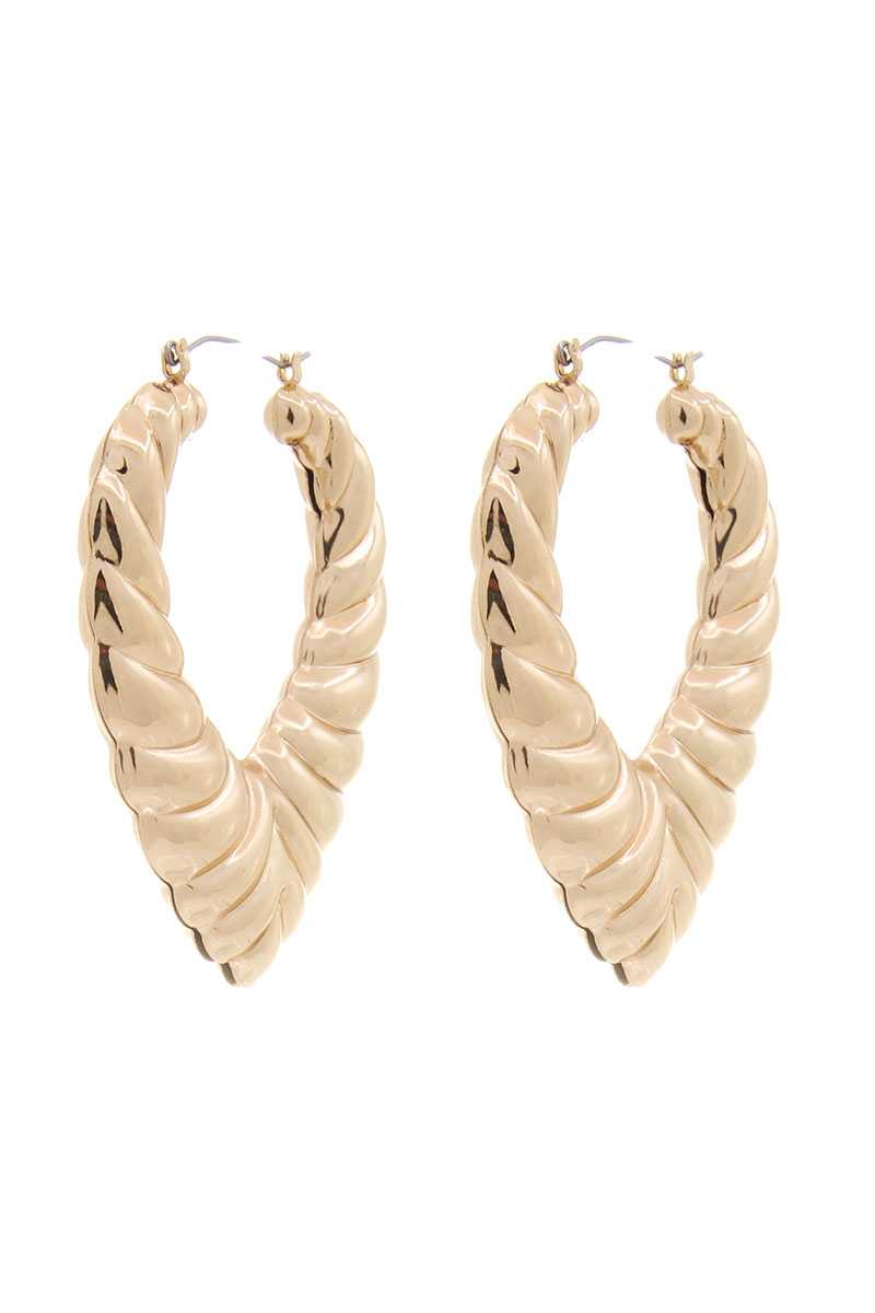 Chunky Unique Metal Earring - Absolute Fashion 2020