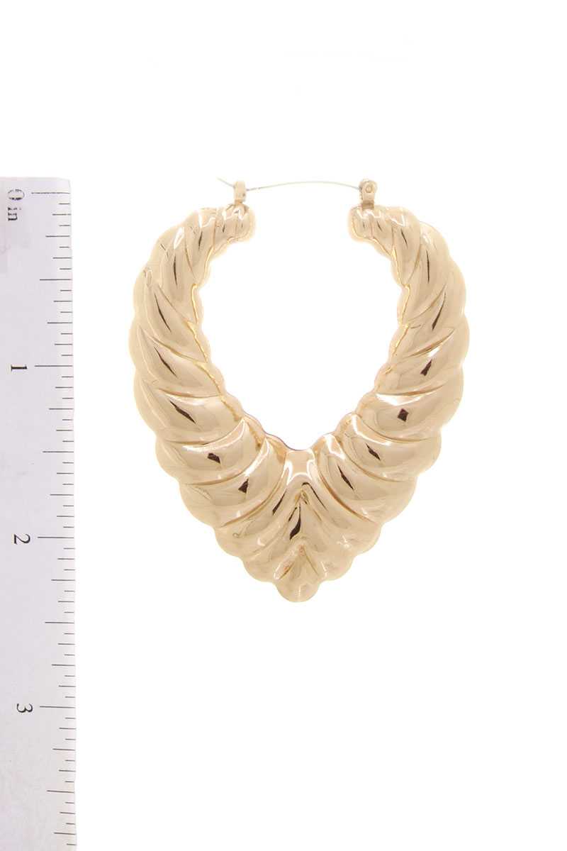 Chunky Unique Metal Earring - Absolute Fashion 2020