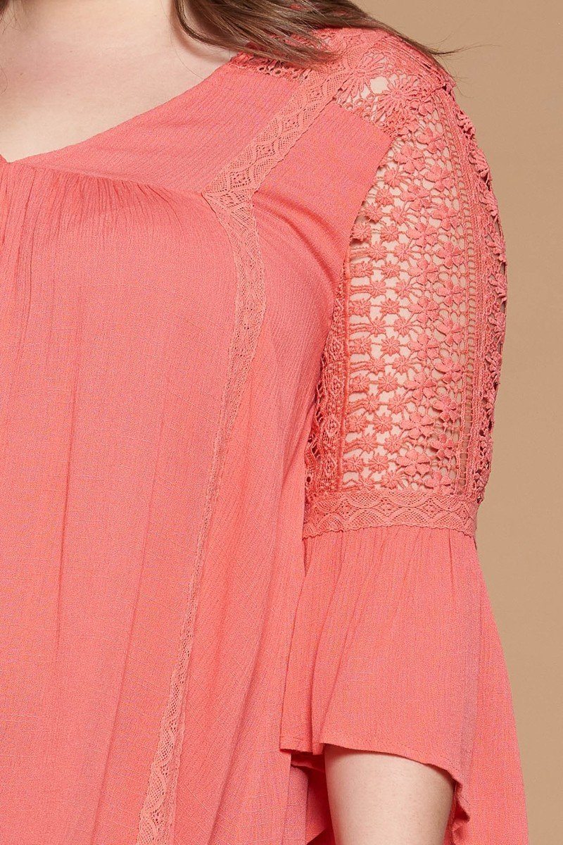 Solid Woven Babydoll Blouse - Absolute Fashion 2020
