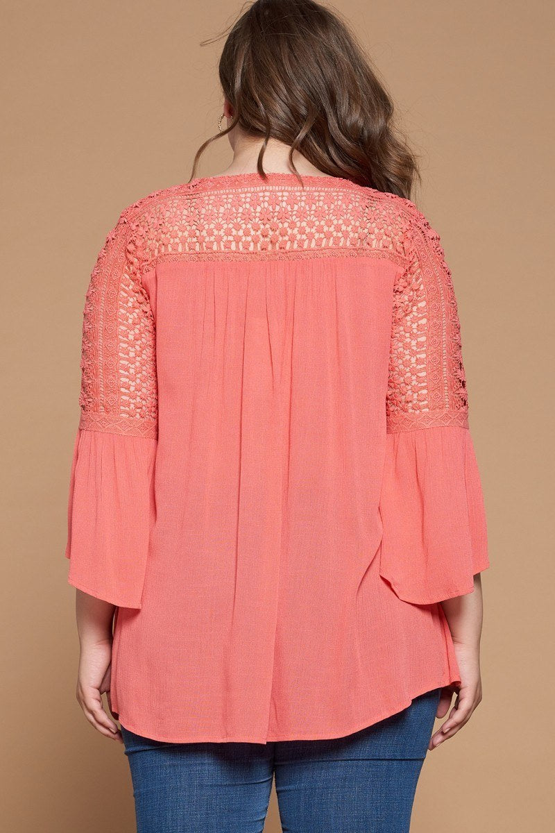 Solid Woven Babydoll Blouse - Absolute Fashion 2020