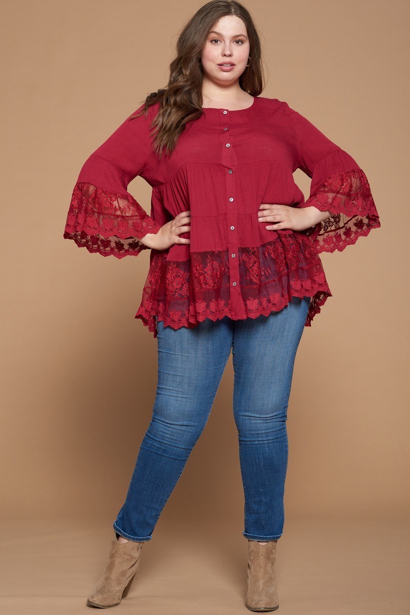 Solid Woven Button-down Blouse - Absolute Fashion 2020