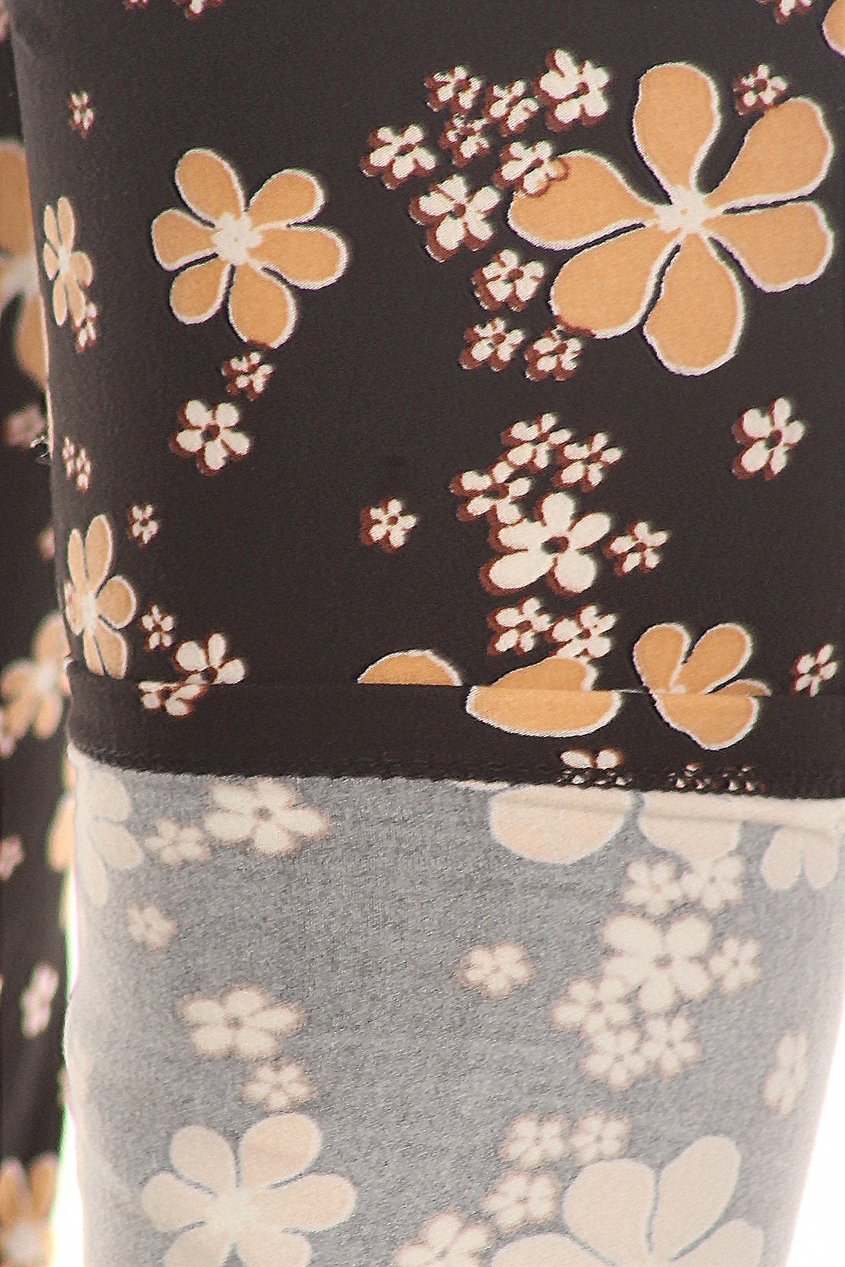 Super Soft Peach Skin Fabric, Floral Graphic Printed Knit Legging With Elastic Waist Detail. High Waist Fit - Absolute Fashion 2020