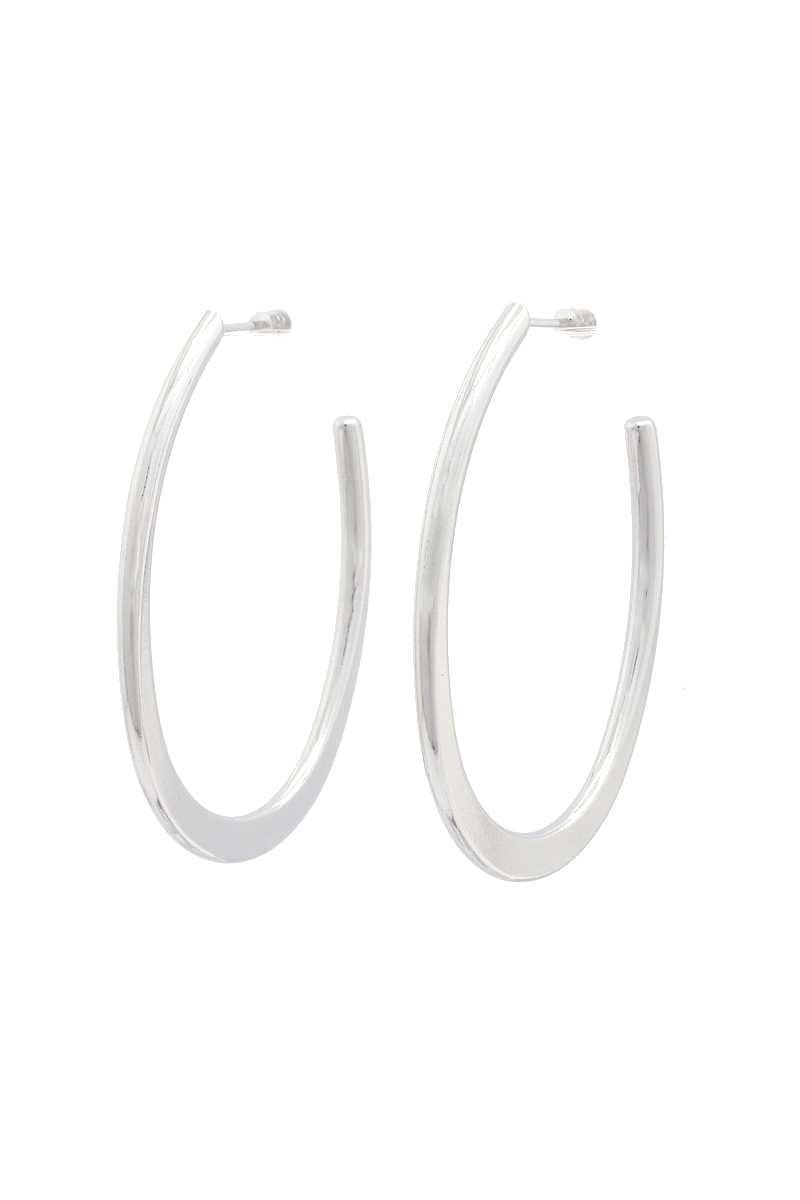 Flat Open Circle Earring - Absolute Fashion 2020