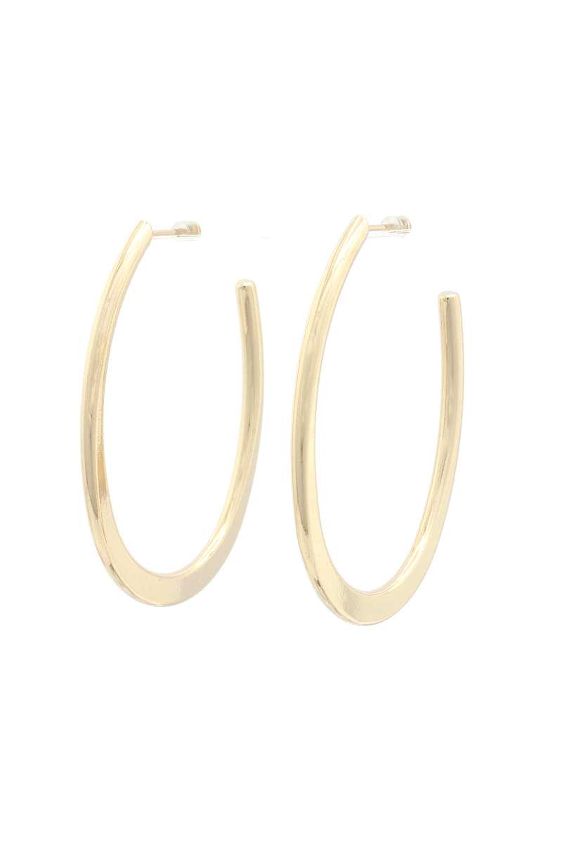Flat Open Circle Earring - Absolute Fashion 2020