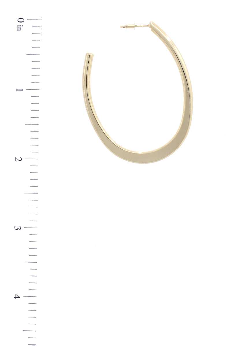 Flat Open Circle Earring - Absolute Fashion 2020