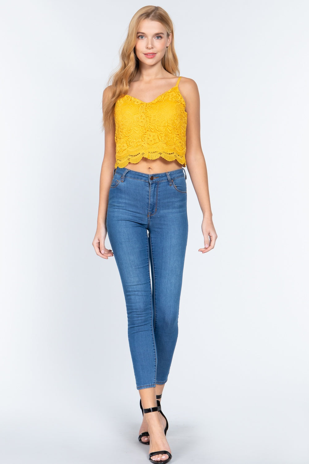 Crochet Lace Cami Woven Top - Absolute Fashion 2020