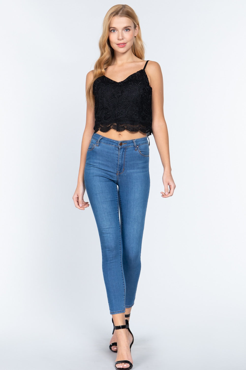 Crochet Lace Cami Woven Top - Absolute Fashion 2020