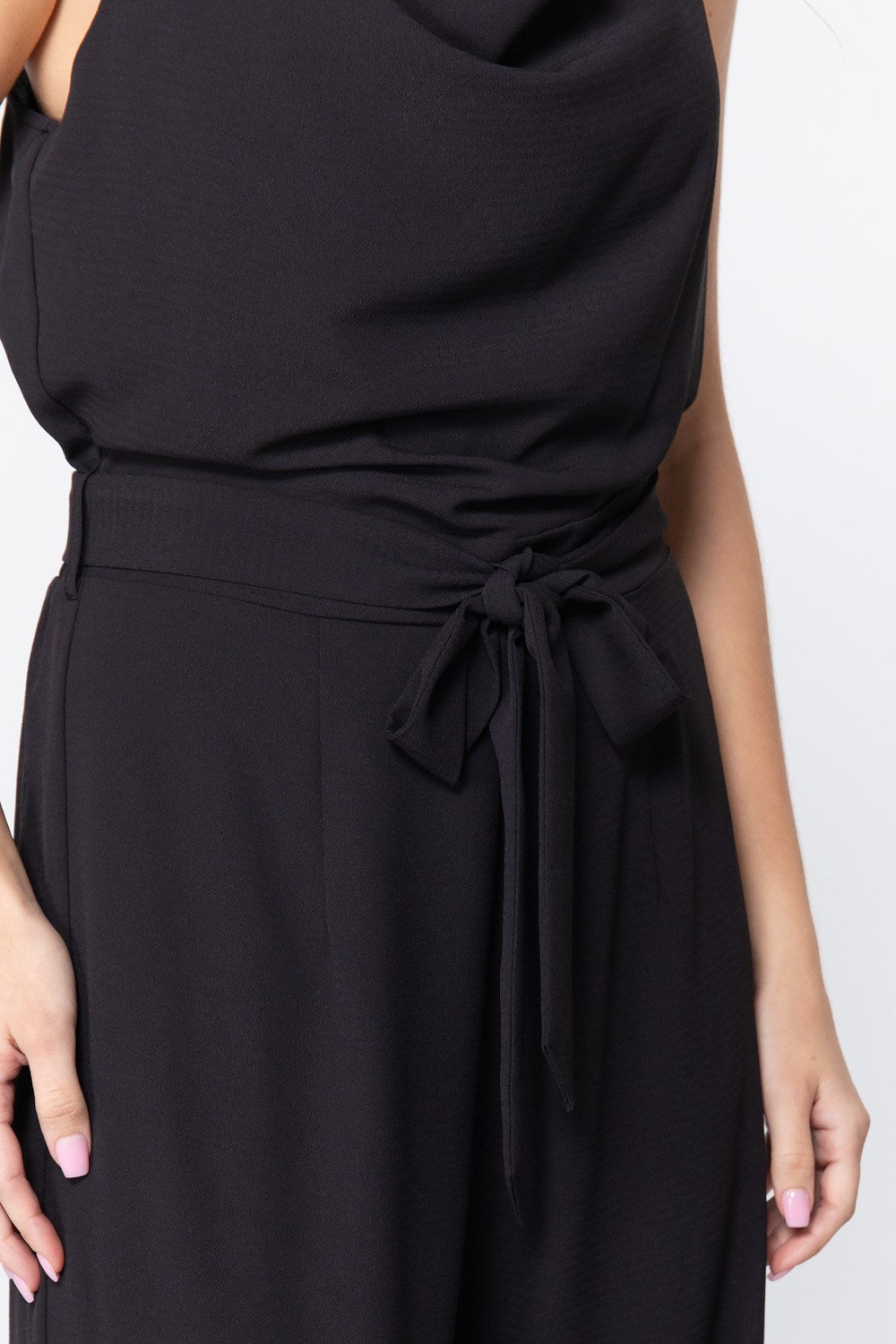 Cowl Neck Cami Woven Jumpsuit - Absolute Fashion 2020