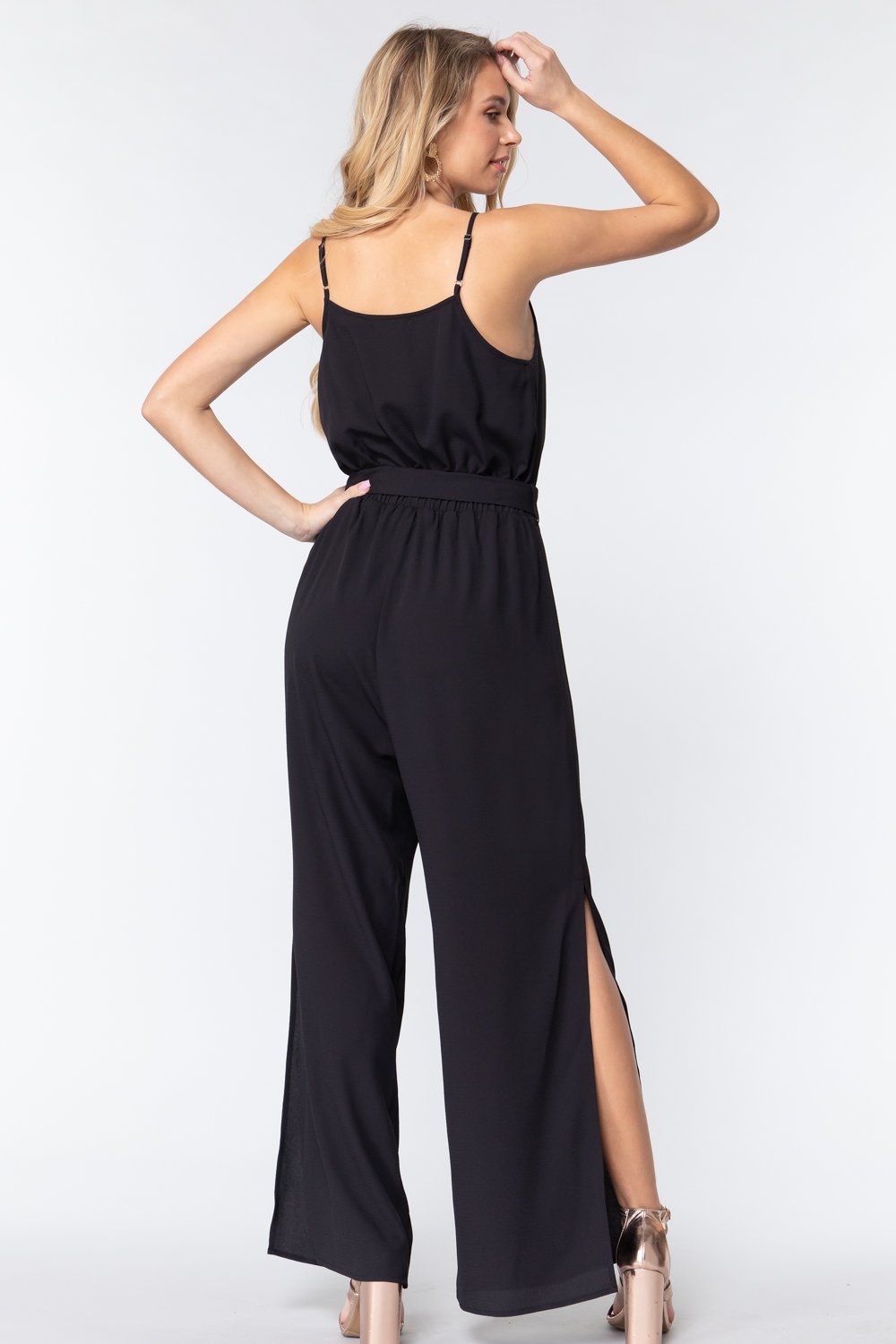 Cowl Neck Cami Woven Jumpsuit - Absolute Fashion 2020
