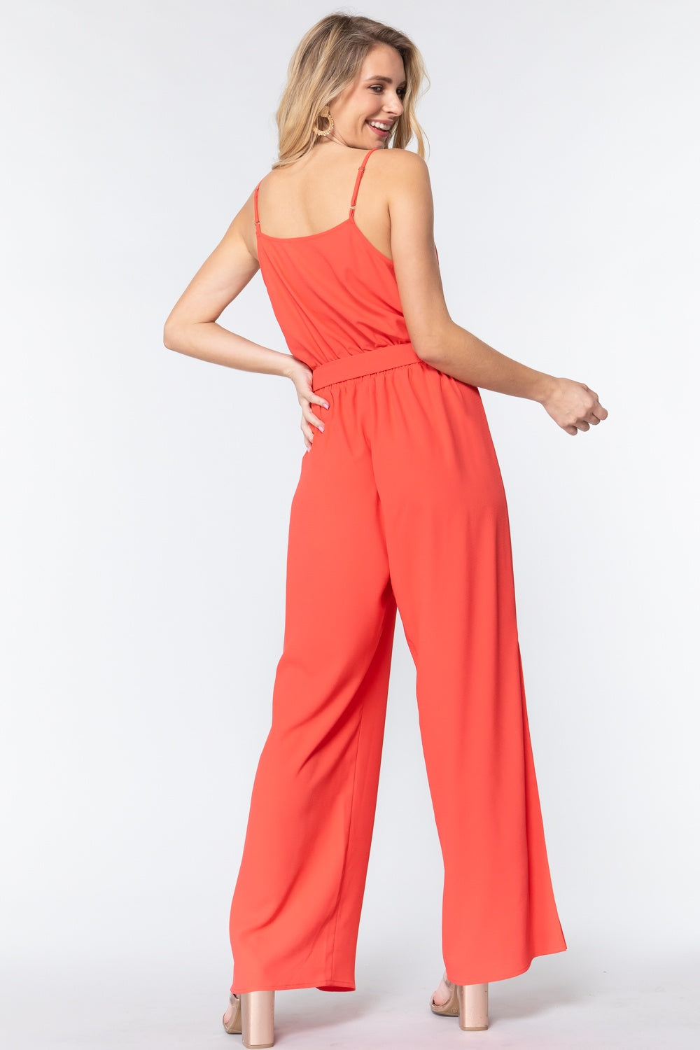 Cowl Neck Cami Woven Jumpsuit - Absolute Fashion 2020