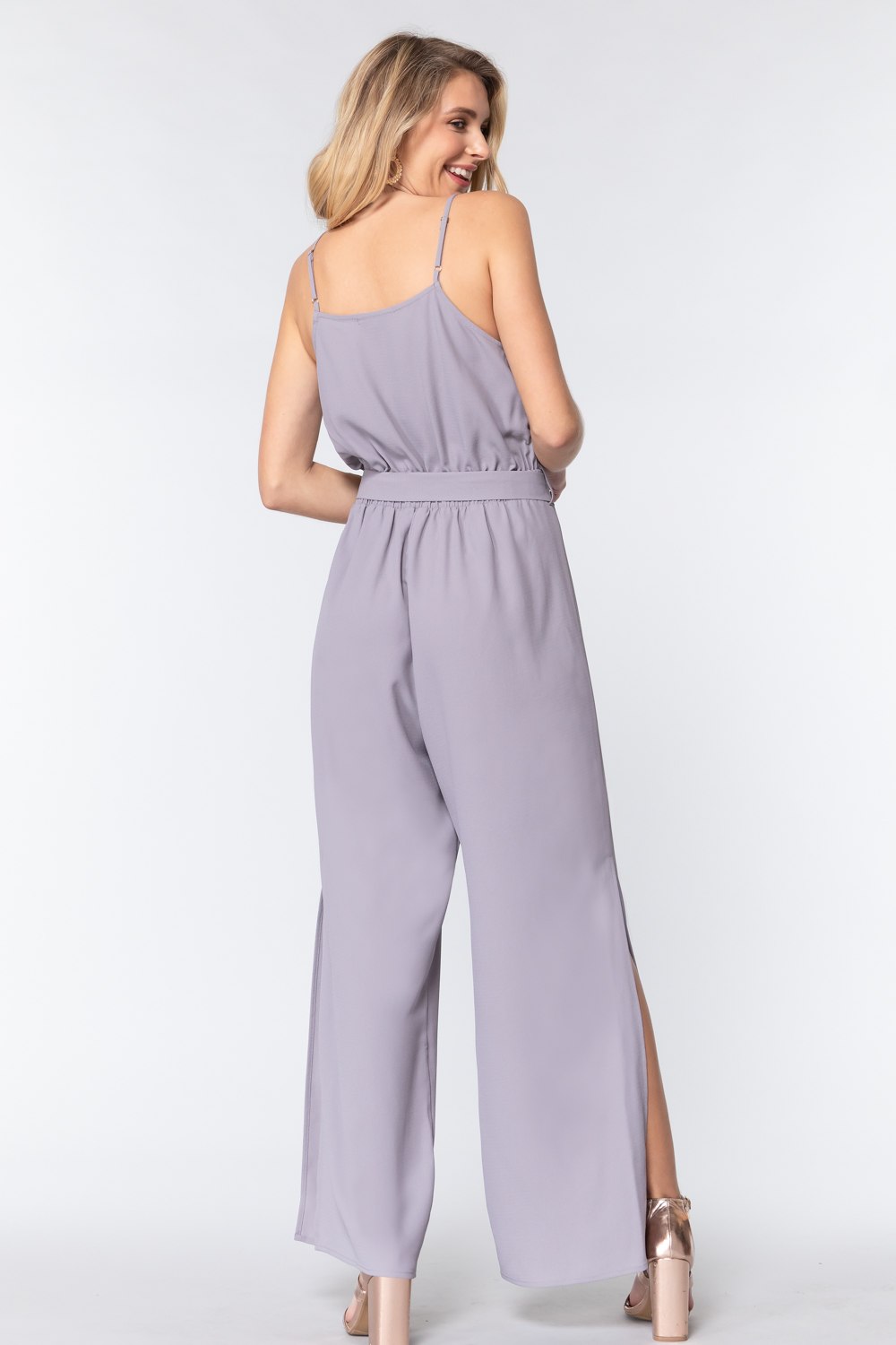 Cowl Neck Cami Woven Jumpsuit - Absolute Fashion 2020
