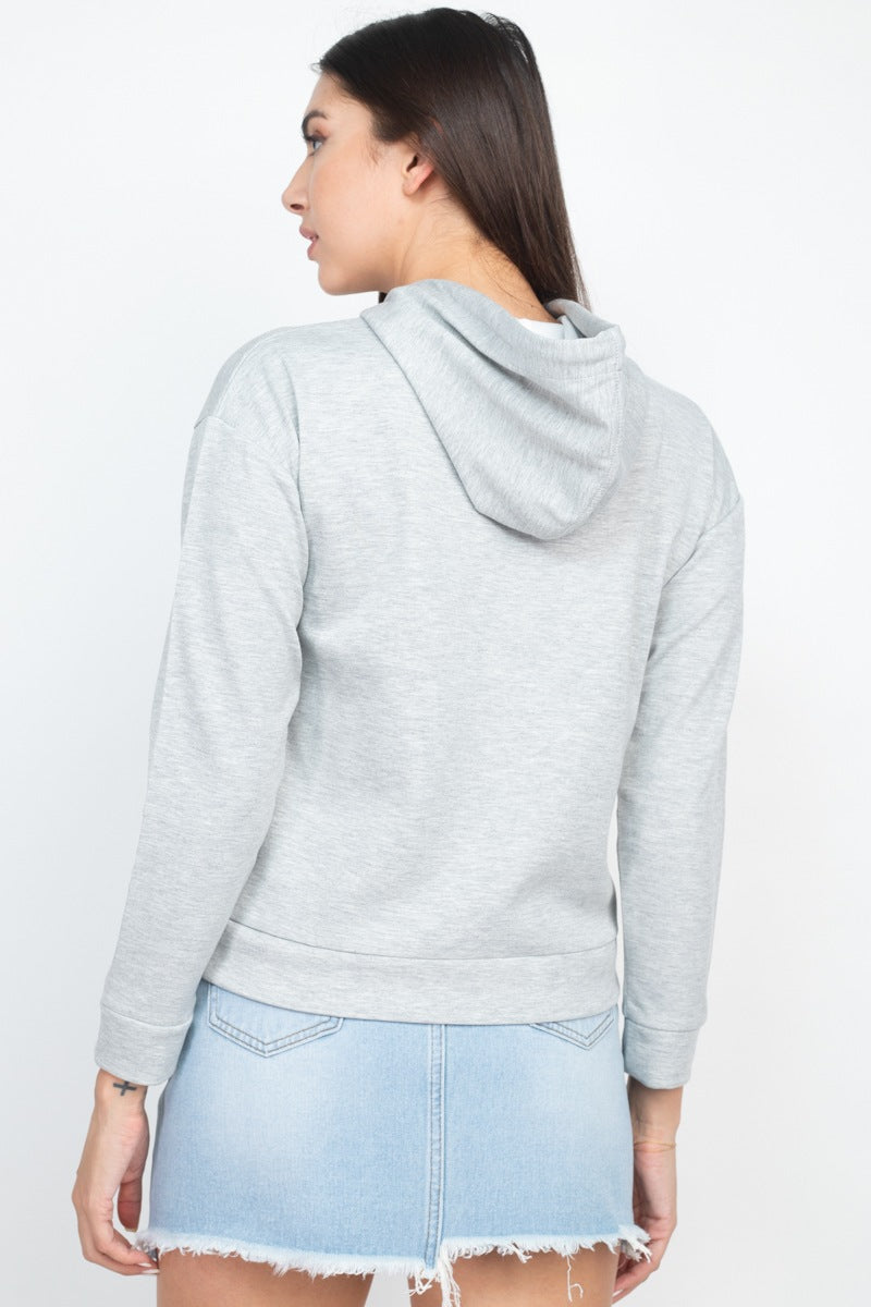 Self-tie Drawstrings Hoodie - Absolute Fashion 2020