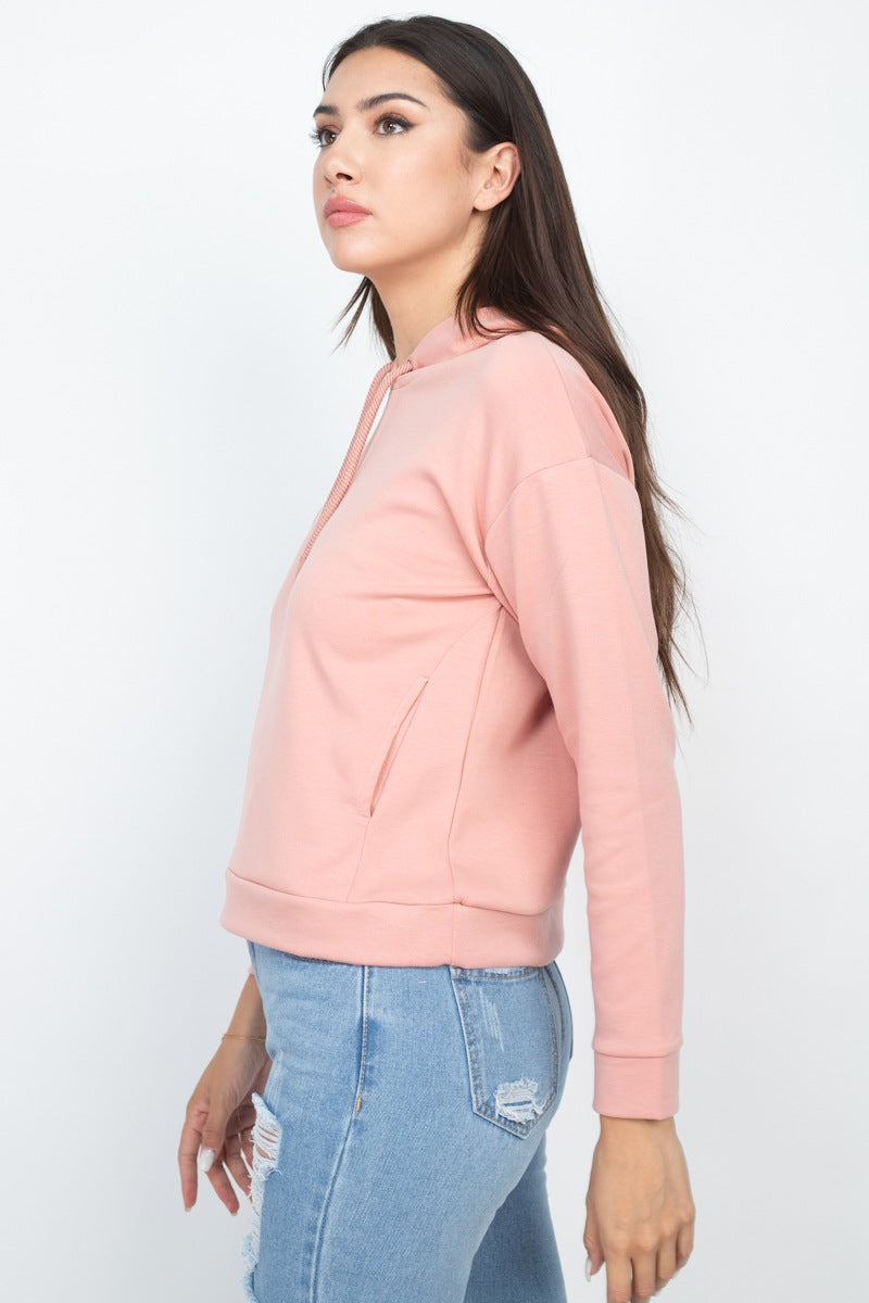Self-tie Drawstrings Hoodie - Absolute Fashion 2020