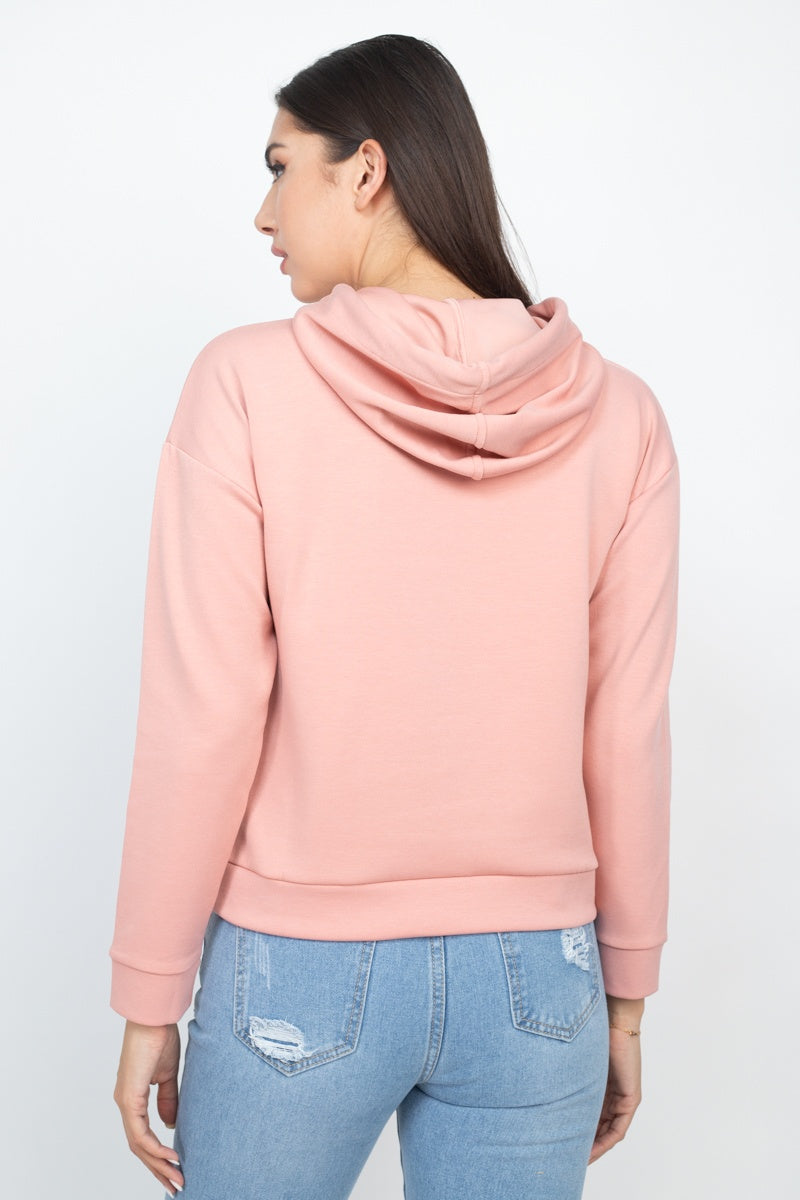 Self-tie Drawstrings Hoodie - Absolute Fashion 2020