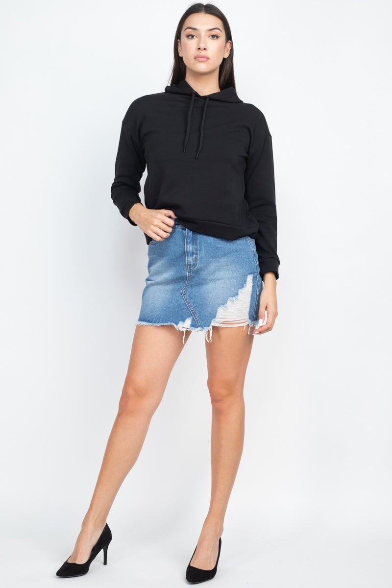 Self-tie Drawstrings Hoodie - Absolute Fashion 2020