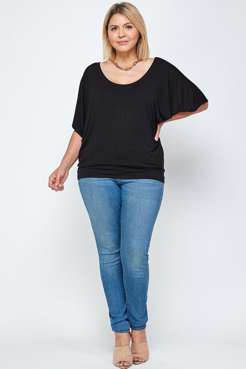 Solid Knit Top, With A Flowy Silhouette - Absolute Fashion 2020