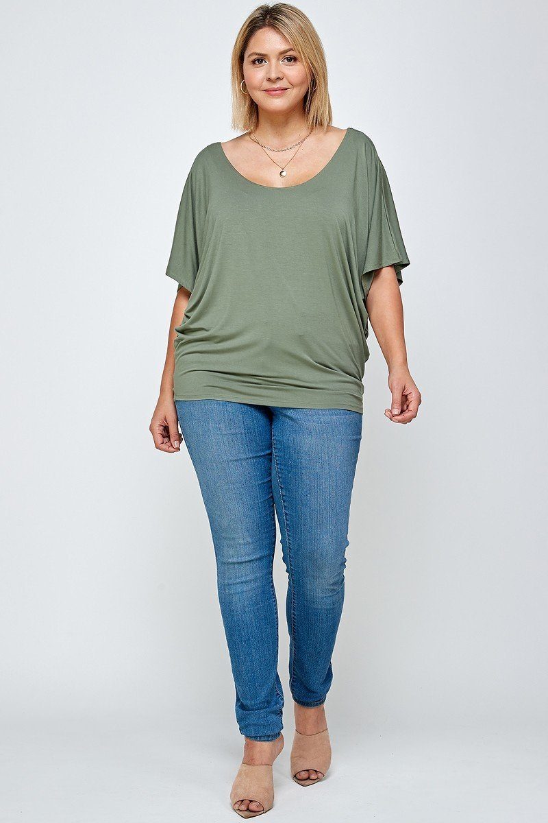 Solid Knit Top, With A Flowy Silhouette - Absolute Fashion 2020