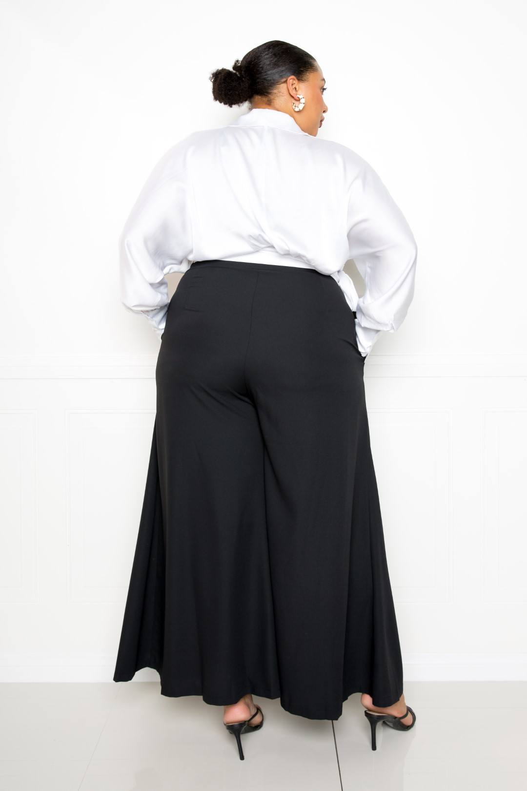 Satin Long Sleeve Tie Waist Wrap Top - Absolute Fashion 2020