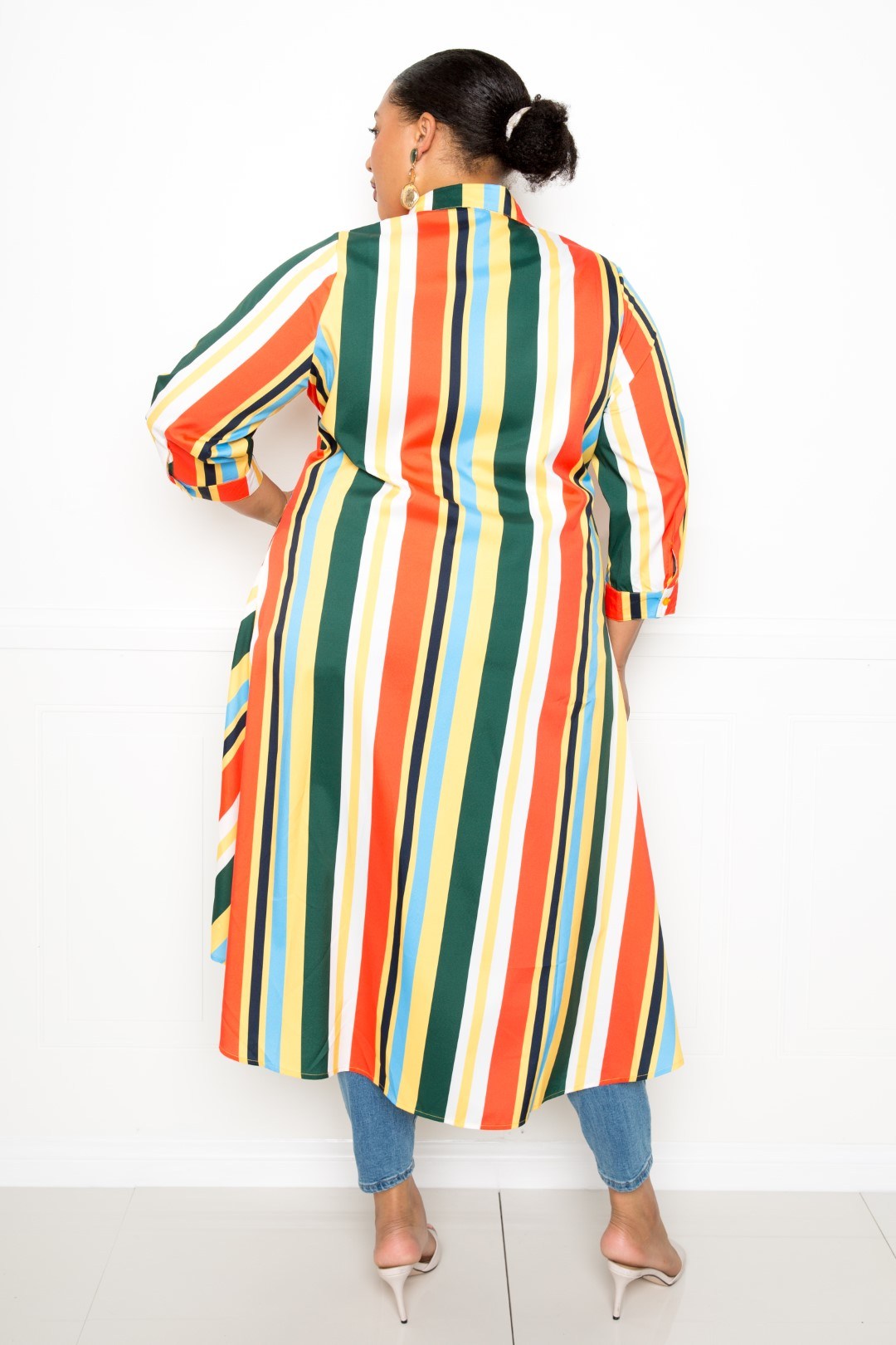 Striped Hi Low Shirt - Absolute Fashion 2020