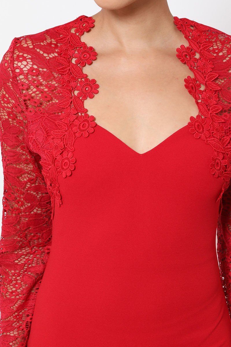 Crochet-lace Bodycon Dress - Absolute Fashion 2020
