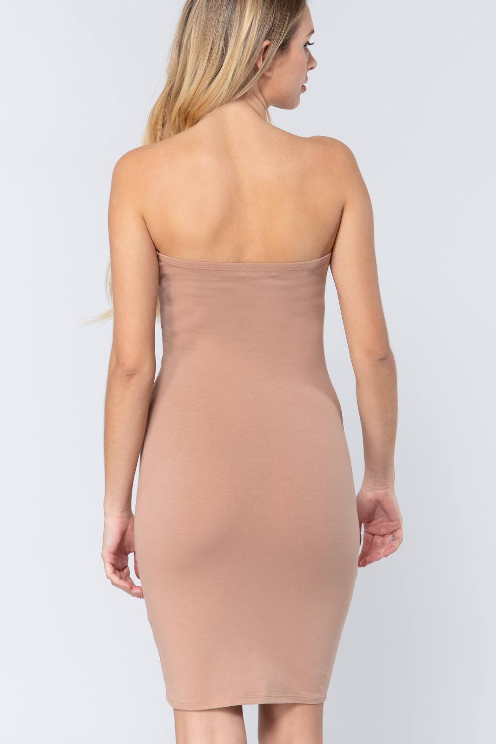 Button Down Tube Mini Dress - Absolute Fashion 2020