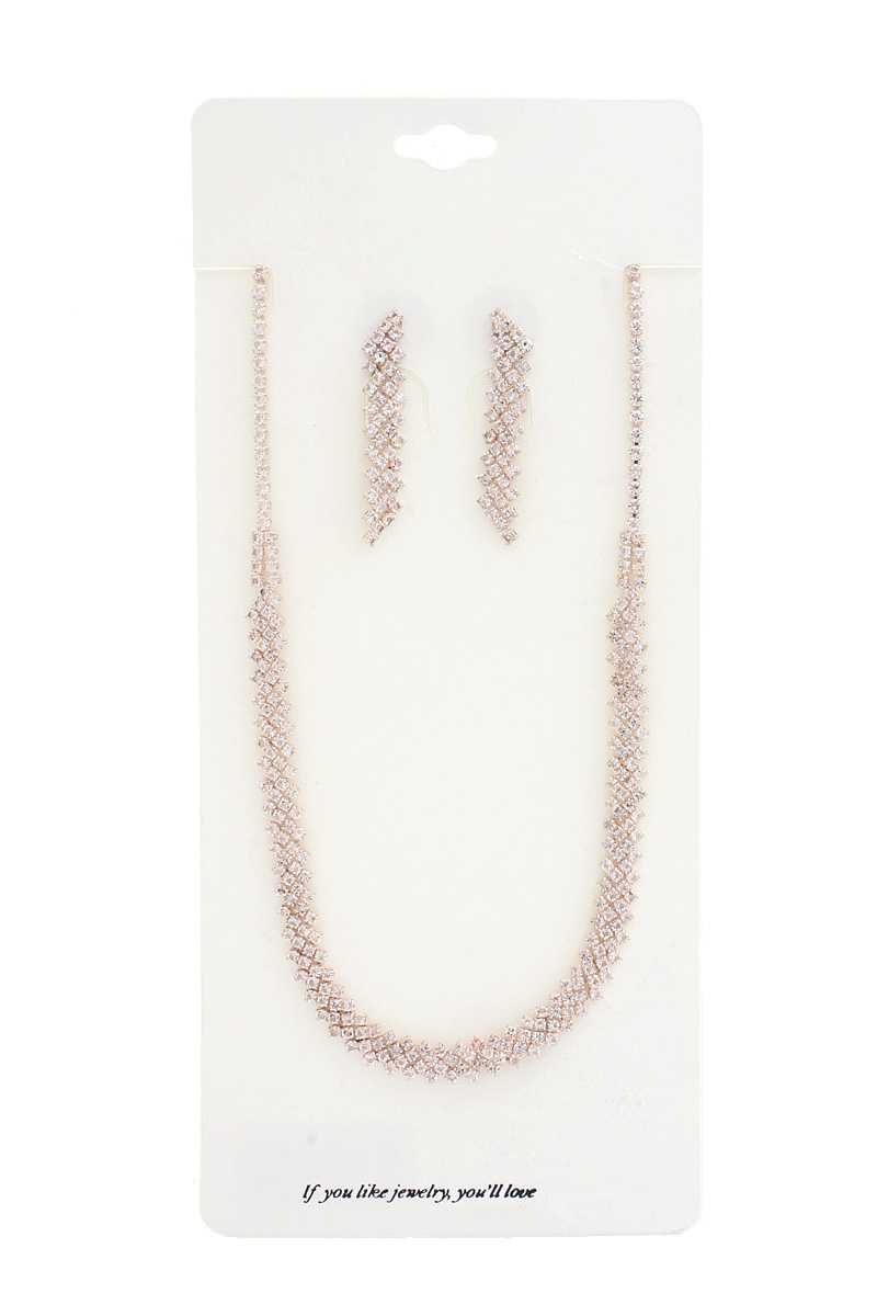 Elegant Rhinestone Loop Necklace - Absolute Fashion 2020