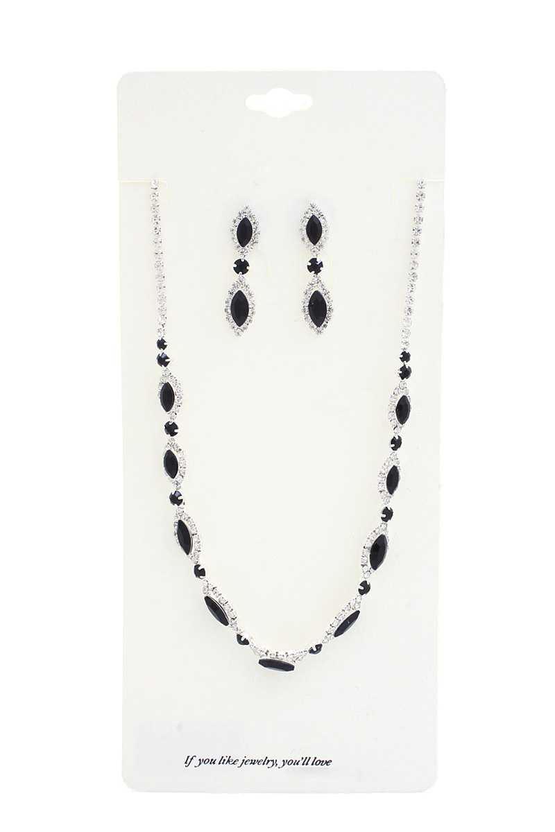 Elegant Marquise Rhinestone Loop Necklace - Absolute Fashion 2020