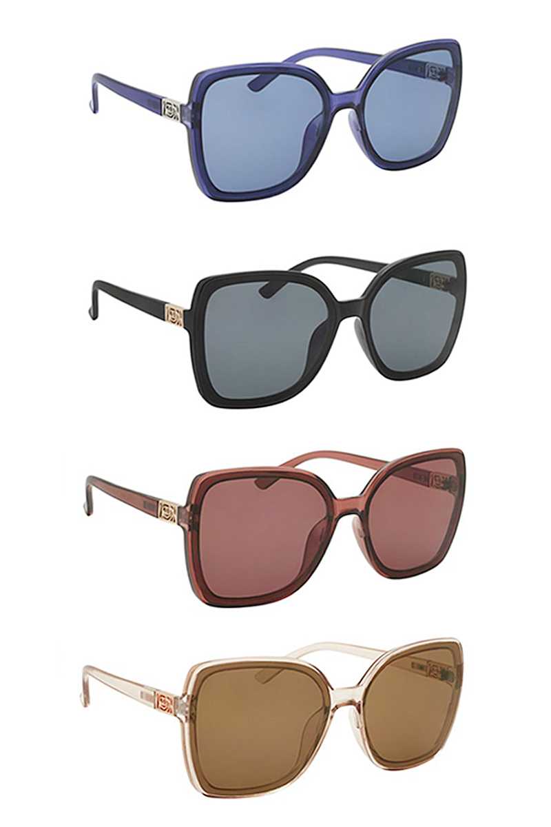 Chic Side Metal Accent Sunglasses - Absolute Fashion 2020